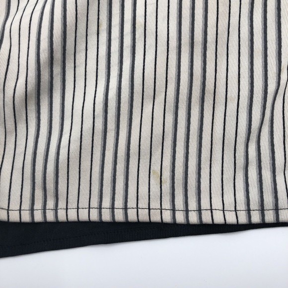 Bobby Chan World Series Poker Silk Button Front Shirt XL Black Ivory Stripe WSOP - Picture 7 of 13